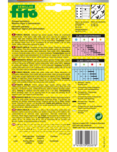 Tomate Merlín (70 semillas)