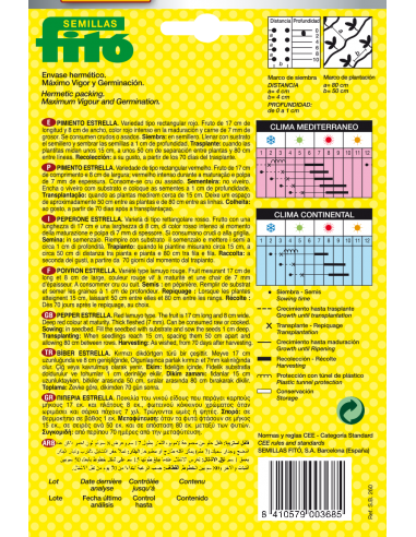 Pimiento Estrella (60 semillas)