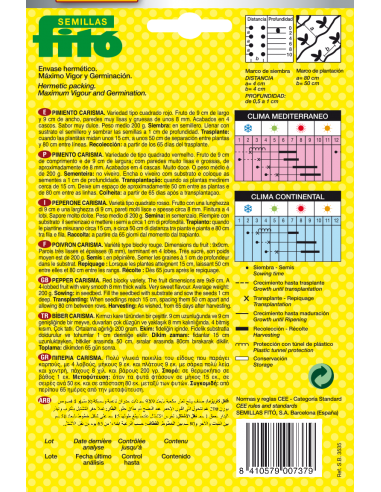 Pimiento Carisma (60 semillas)