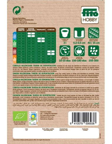 Cebolla Valenciana Tardía de...