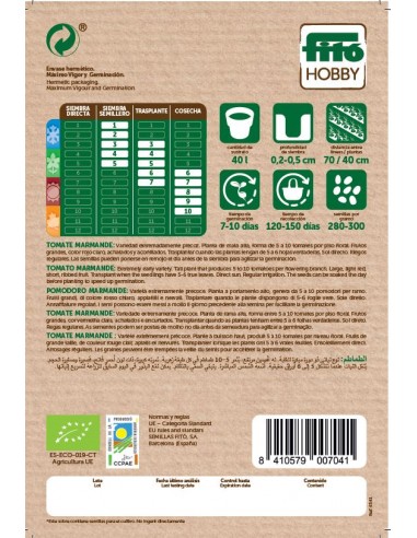 Tomate Marmande - Cuarenteno Eco (1 g)