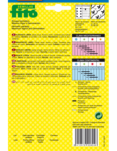 Albahaca Limón (4 g)