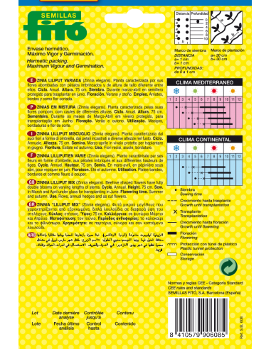 Zinia Liliput Variada (4 g)