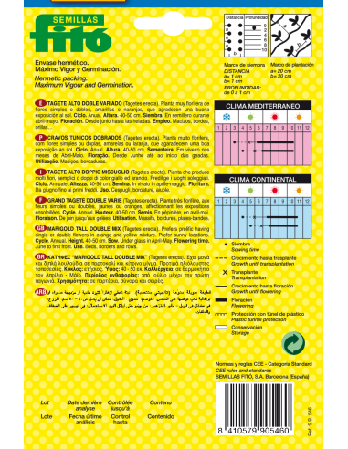 Tagete Alto Doble Variado (4 g)