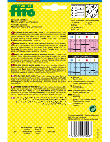 Pensamiento Gigante Suizo Variado...