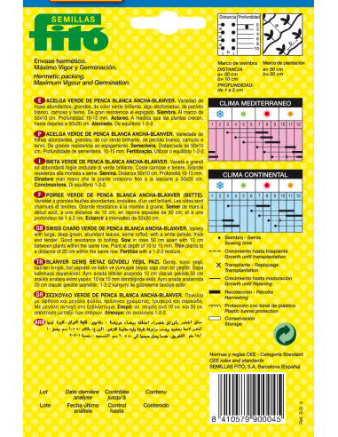 Acelga Verde Penca Blanca Ancha -...