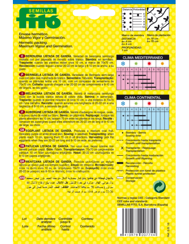 Berenjena Listada de Gandía (5 g)