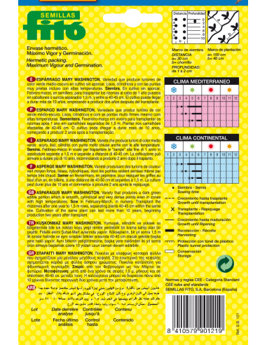 Espárrago Mary Washington (8 g)