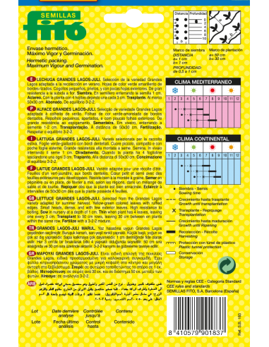 Lechuga Grandes Lagos - Juli (6 g)