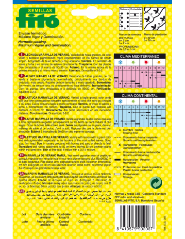 Lechuga Maravilla de Verano (6 g)