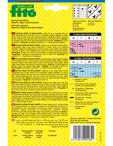 Lechuga Reina de Mayo - Asepo (7 g)