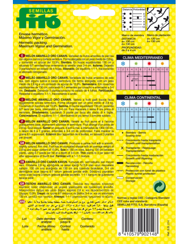 Melón Amarillo Canario (10 g)