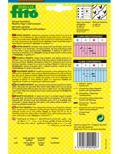 Pepino Negrito (10 g)