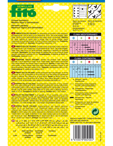 Pimiento Dulce Italiano (3 g)