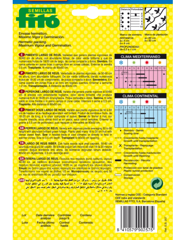Pimiento Largo de Reus (3 g)