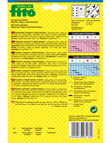 Zanahoria Colmar à Coeur Rouge 2 (15 g)