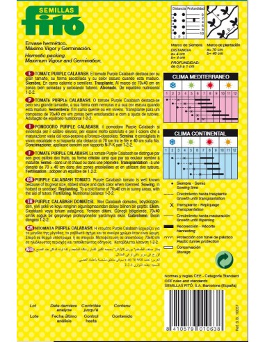 Tomte Purple Calabash (100 semillas)